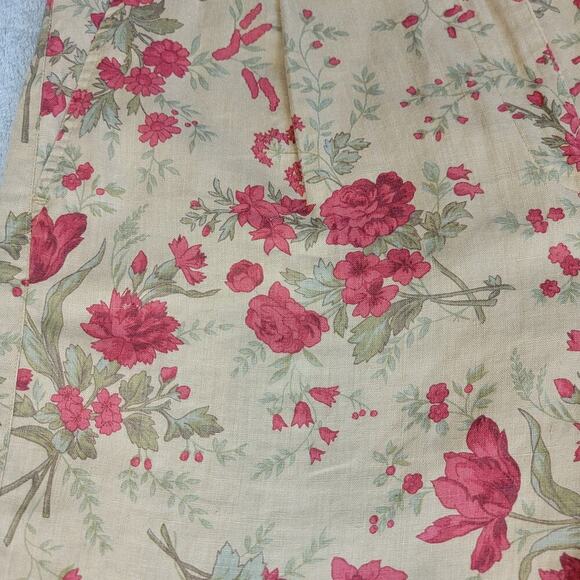 Ralph Lauren Floral Linen Shorts Women’s 10 High Rise Pleated Vintage Boho - Picture 4 of 10